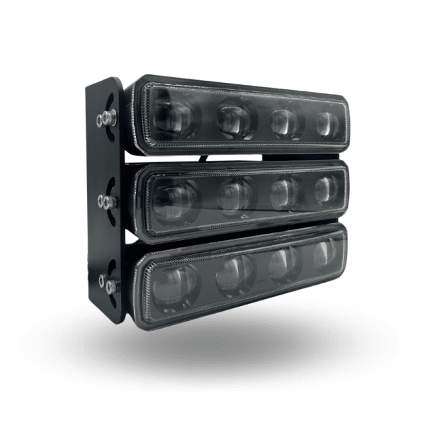 Vista general de la barra LED PERIMETRAL 3 EN 1 de Inovix instalada en entorno industrial.